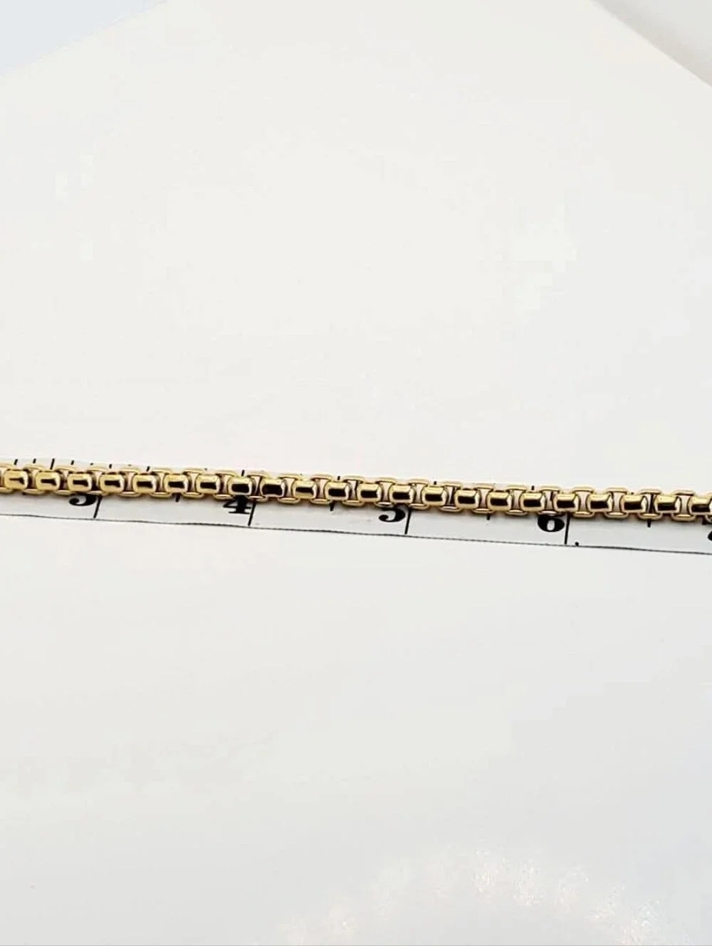 David Yurman 5mm 18k Gold Box Chain Bracelet